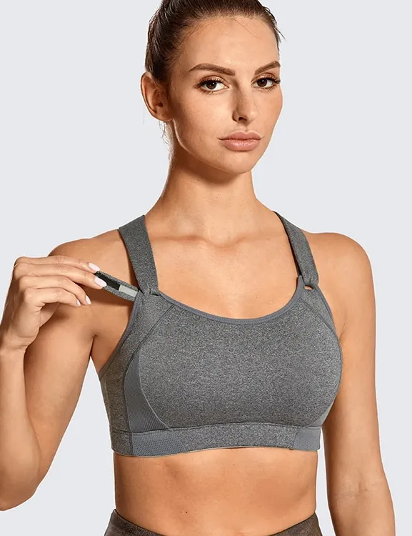 Front Adjustable High Impact Running Sports Bra A214