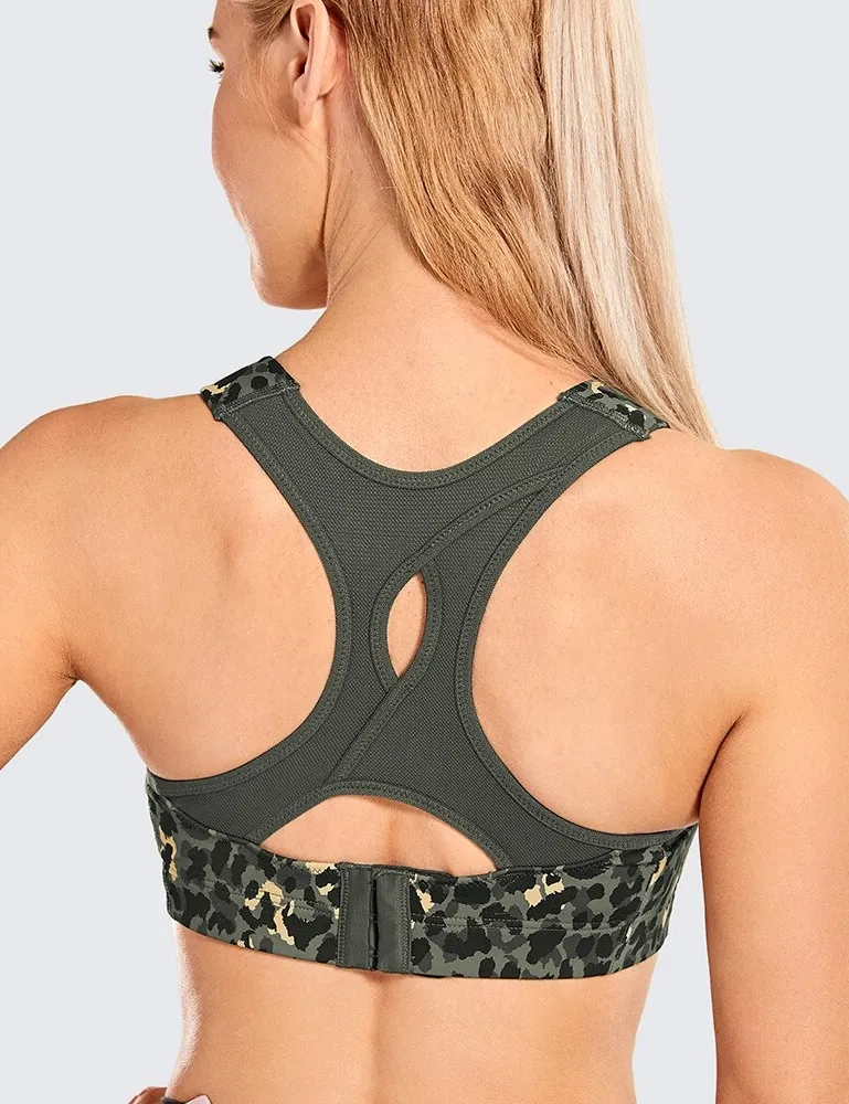 Front Adjustable High Impact Running Sports Bra A214