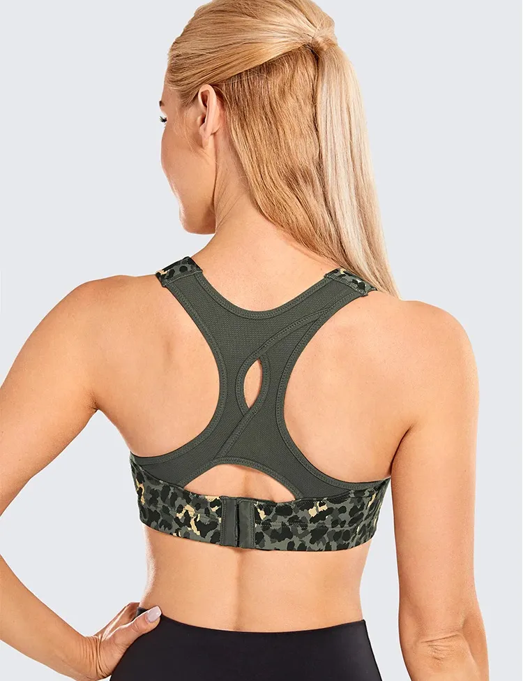 Front Adjustable High Impact Running Sports Bra A214