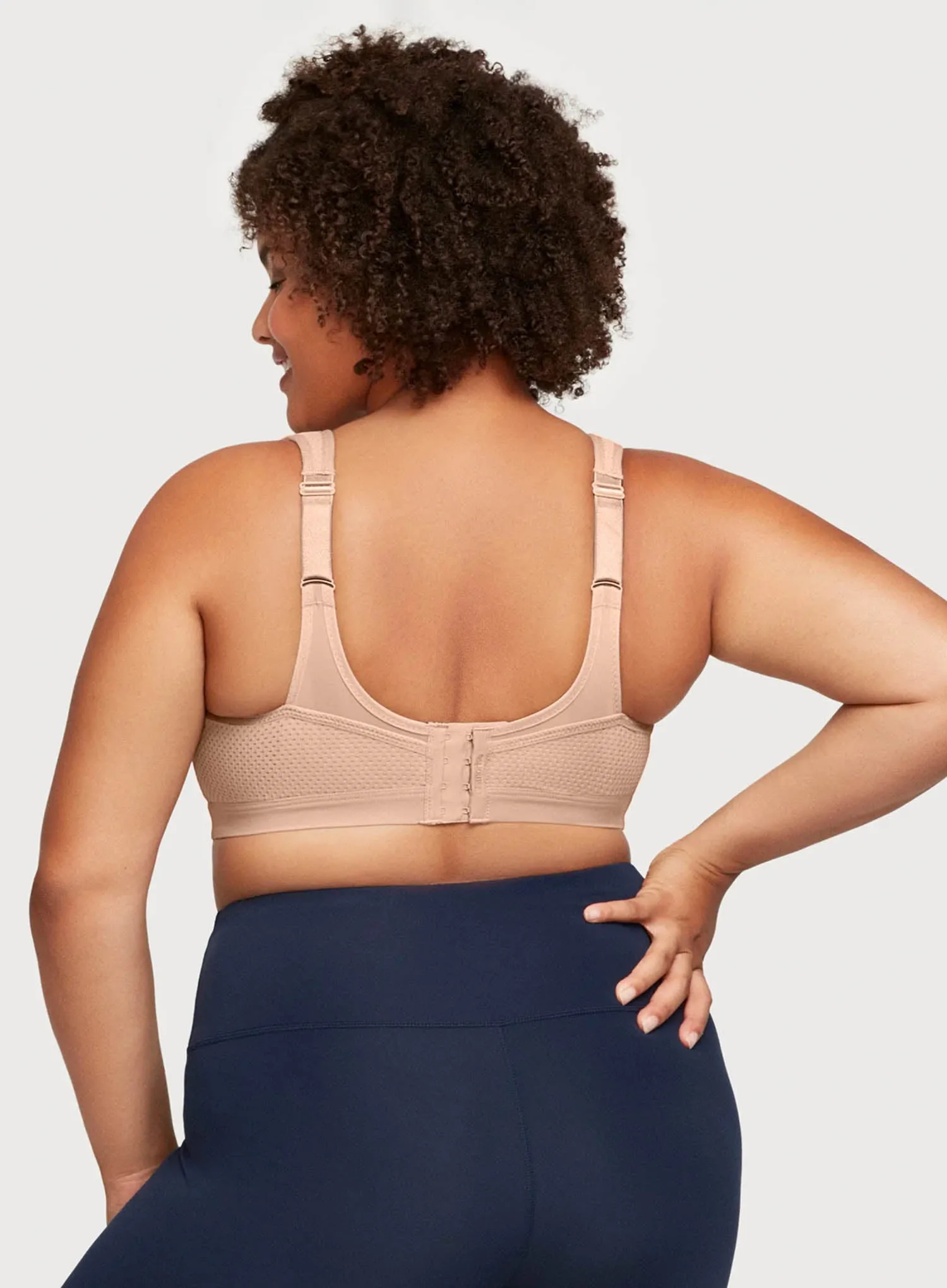 Glamorise: No Limits High Support Underwire Sports Bra Cafe