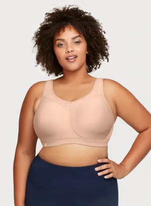 Glamorise: No Limits High Support Underwire Sports Bra Cafe