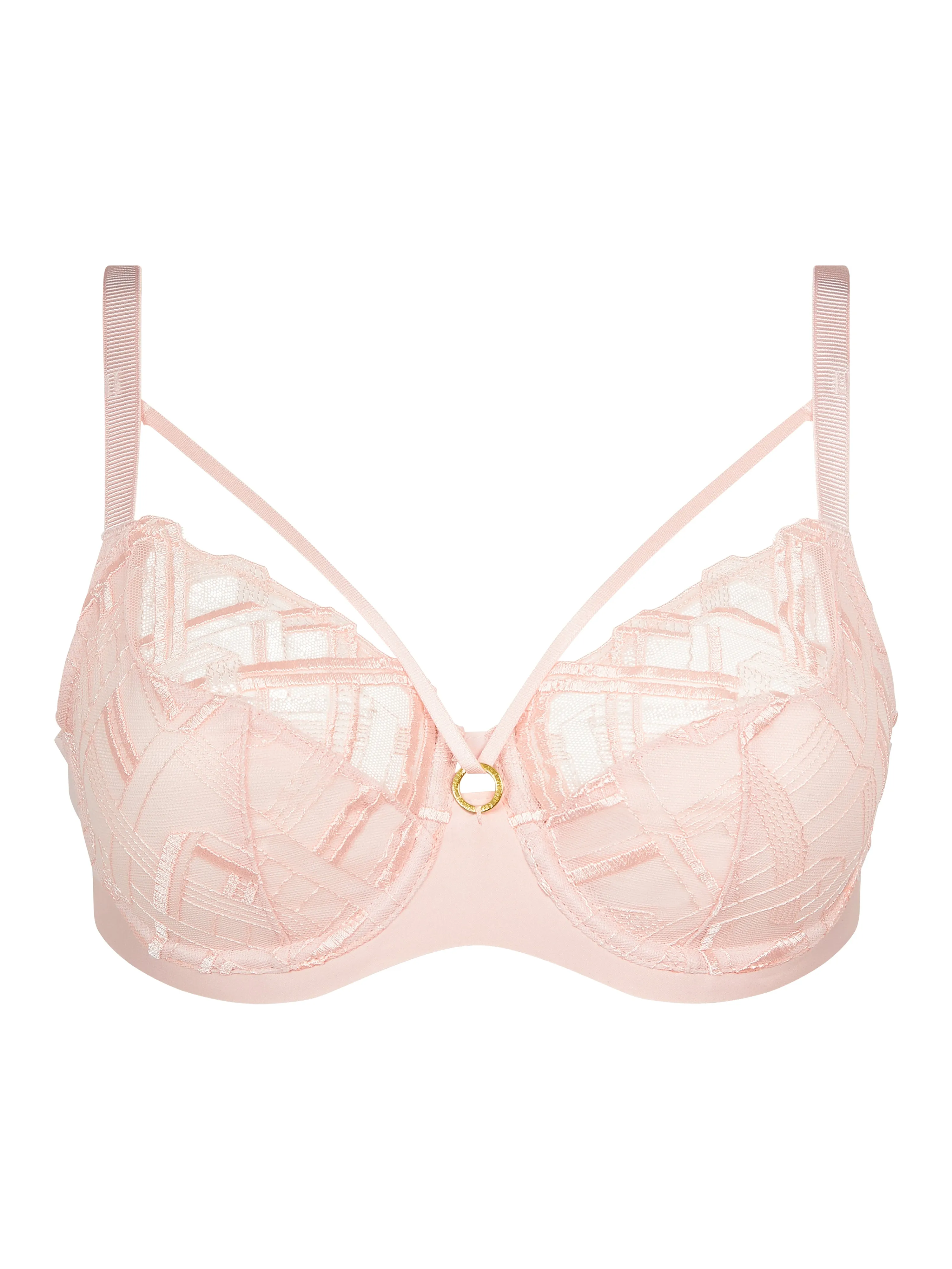 Graphic Support Full Coverage Bra In Taffeta Pink - Chantelle