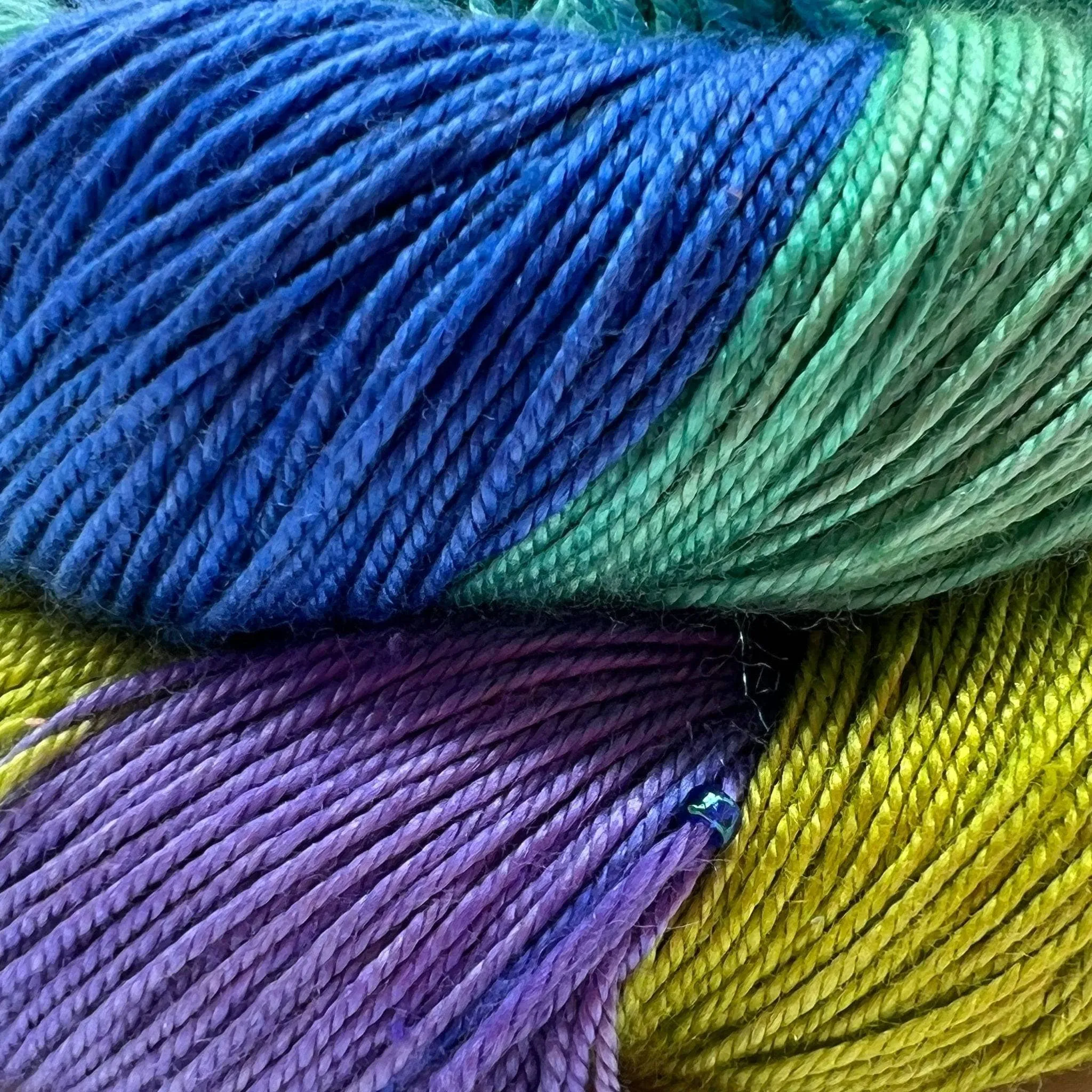 Hand Beaded Silk Yarn