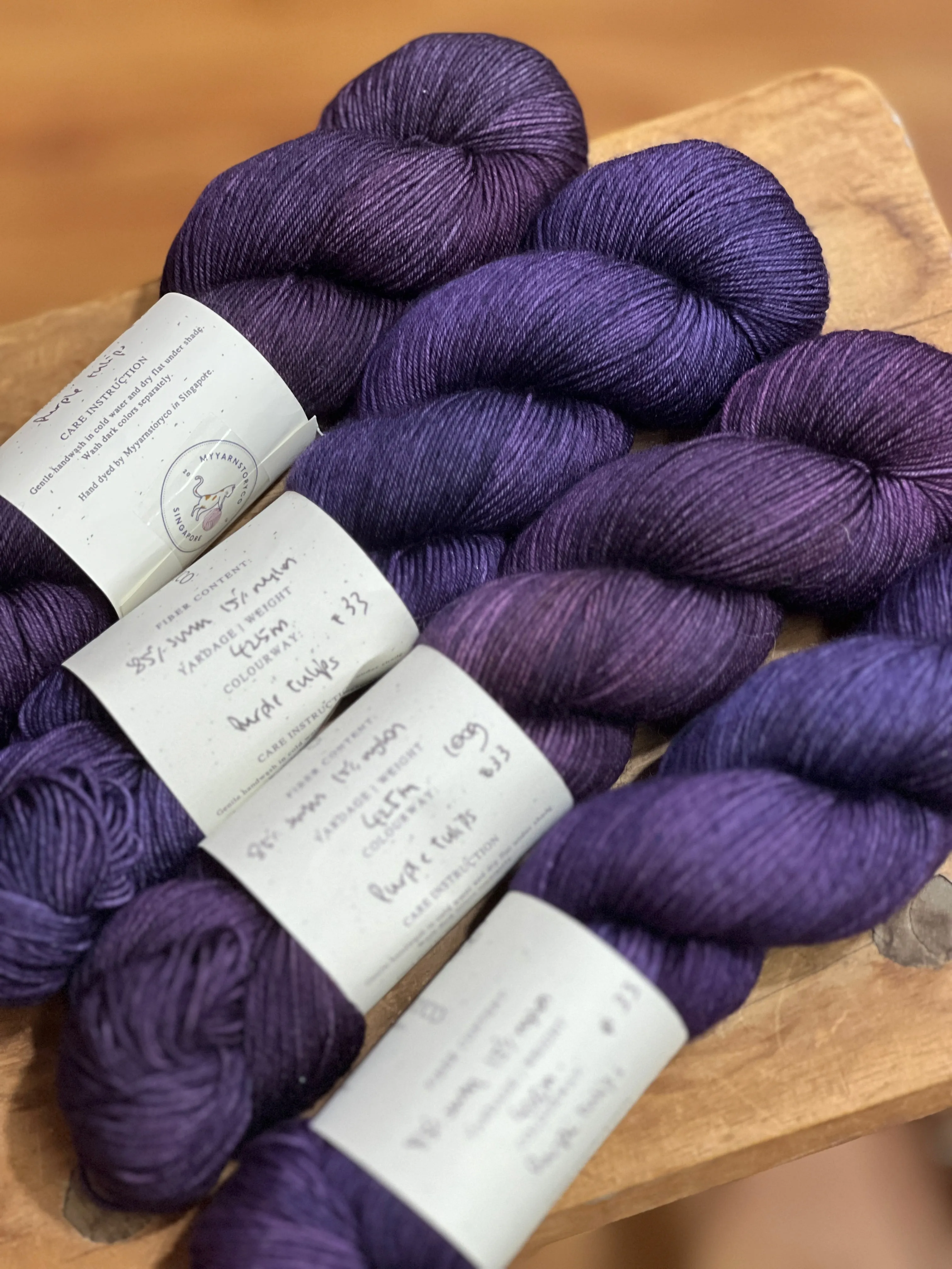 Hand Dyed Yarn by Myyarnstoryco 2024 July Batch