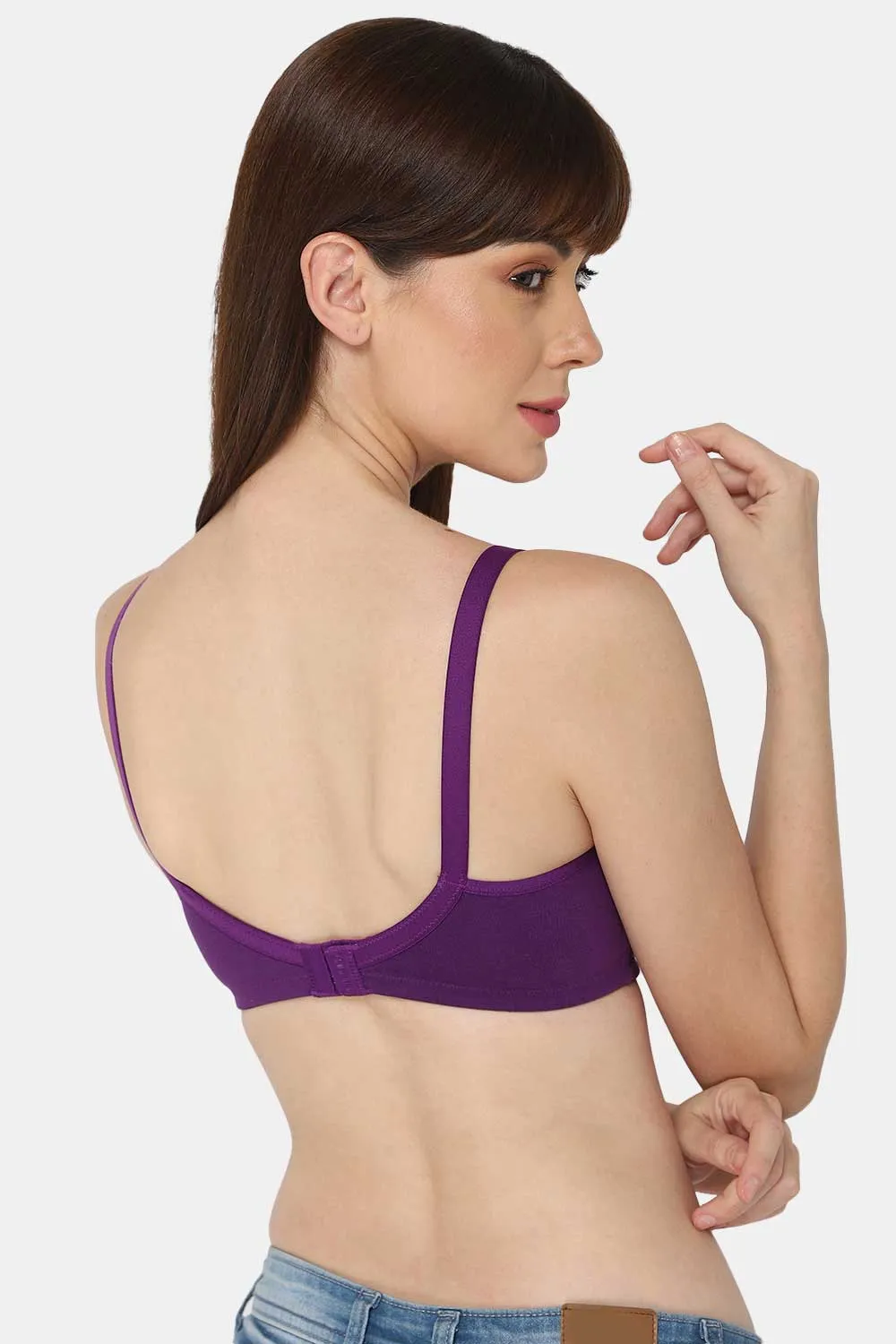 High Coverage Non-Wired Non-Padded Intimacy T-shirt Saree Bra - ES02 - Bright Shade