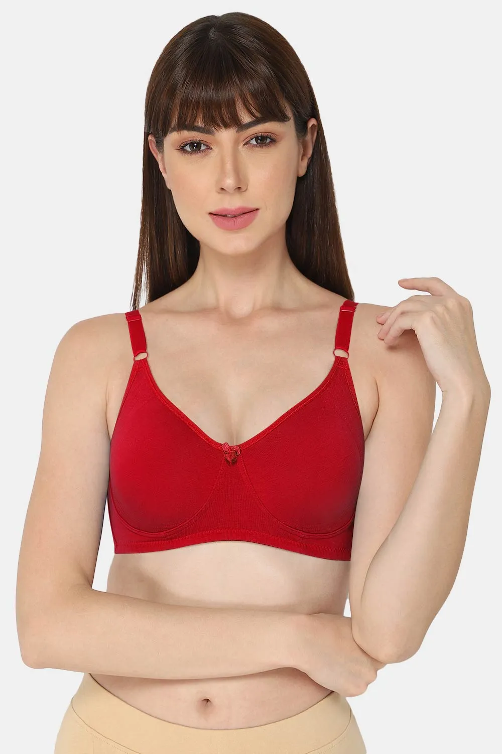 High Coverage Non-Wired Non-Padded Intimacy T-shirt Saree Bra - ES02 - Bright Shade