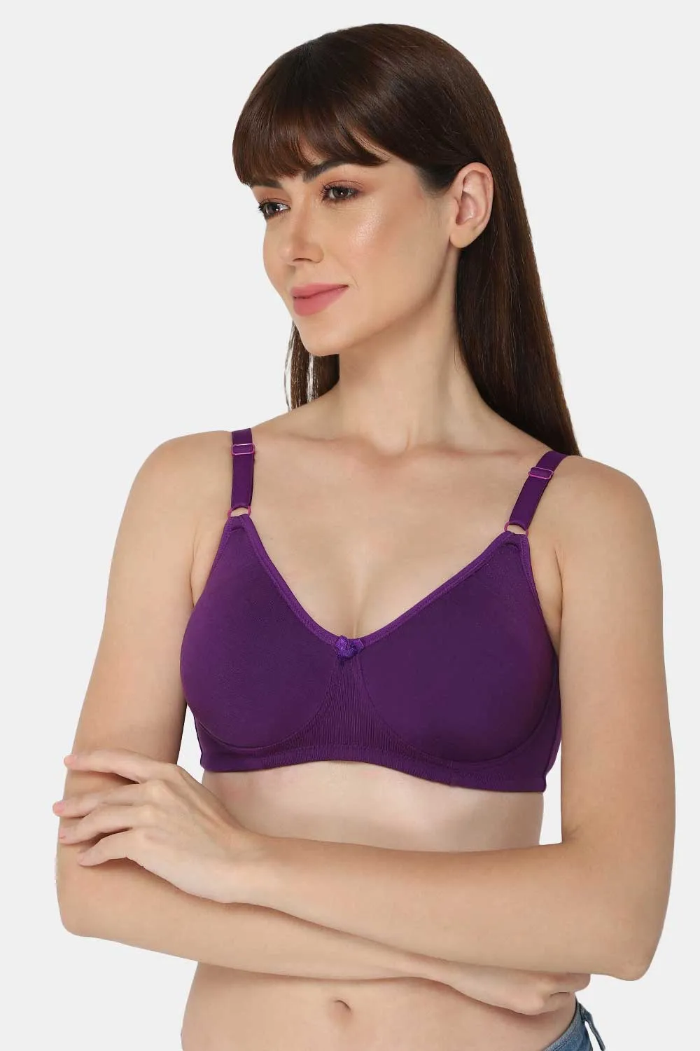 High Coverage Non-Wired Non-Padded Intimacy T-shirt Saree Bra - ES02 - Bright Shade