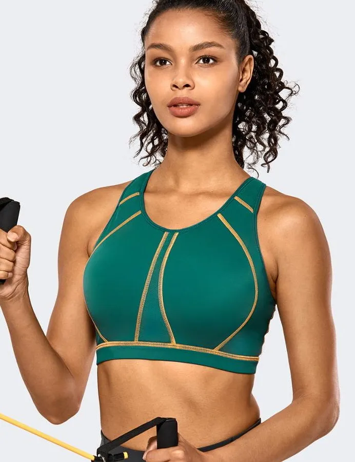 High Impact Wirefree Padded Full Coverage Sports Bra