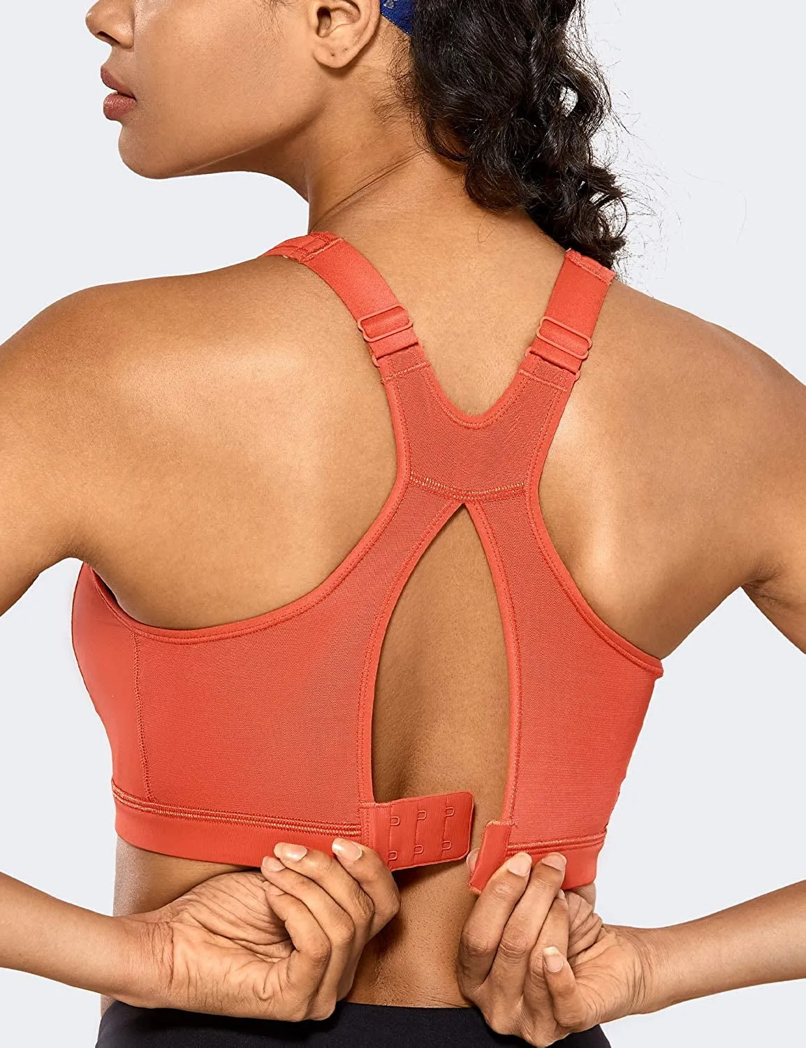 High Impact Wirefree Padded Full Coverage Sports Bra