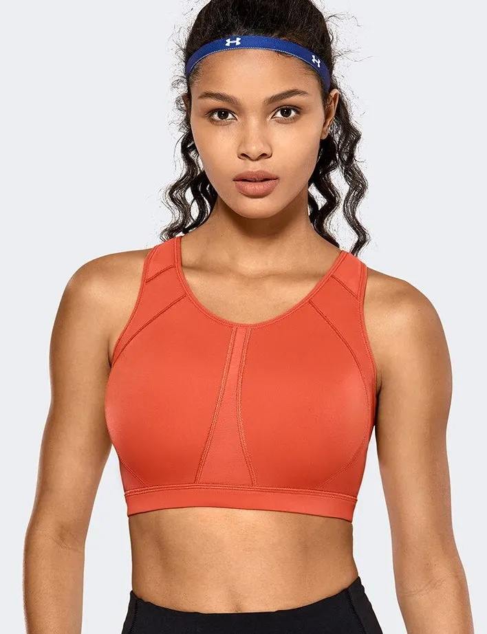 High Impact Wirefree Padded Full Coverage Sports Bra