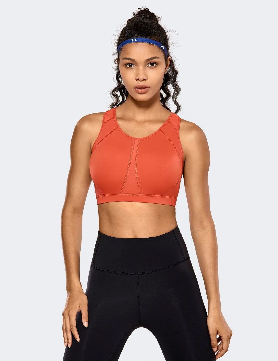 High Impact Wirefree Padded Full Coverage Sports Bra