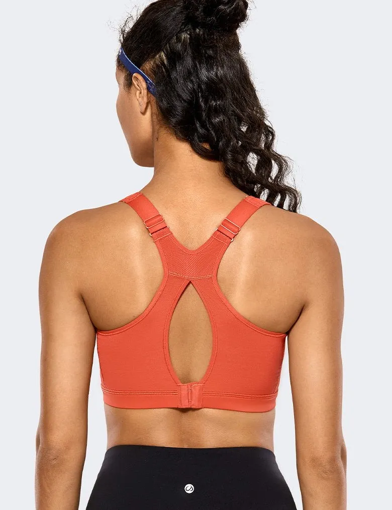 High Impact Wirefree Padded Full Coverage Sports Bra