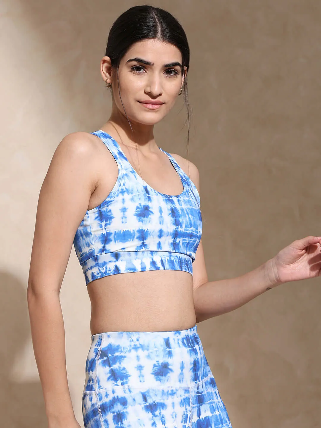 Indigo Shibori Luxe Crop Top & Leggings