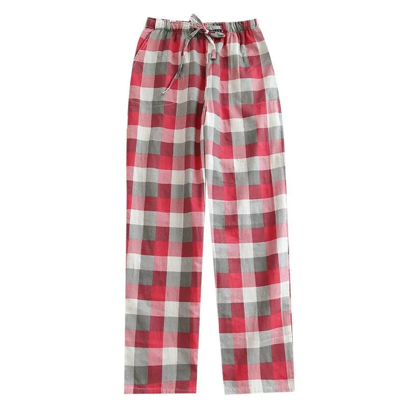 Japanese Plaid Home Pants