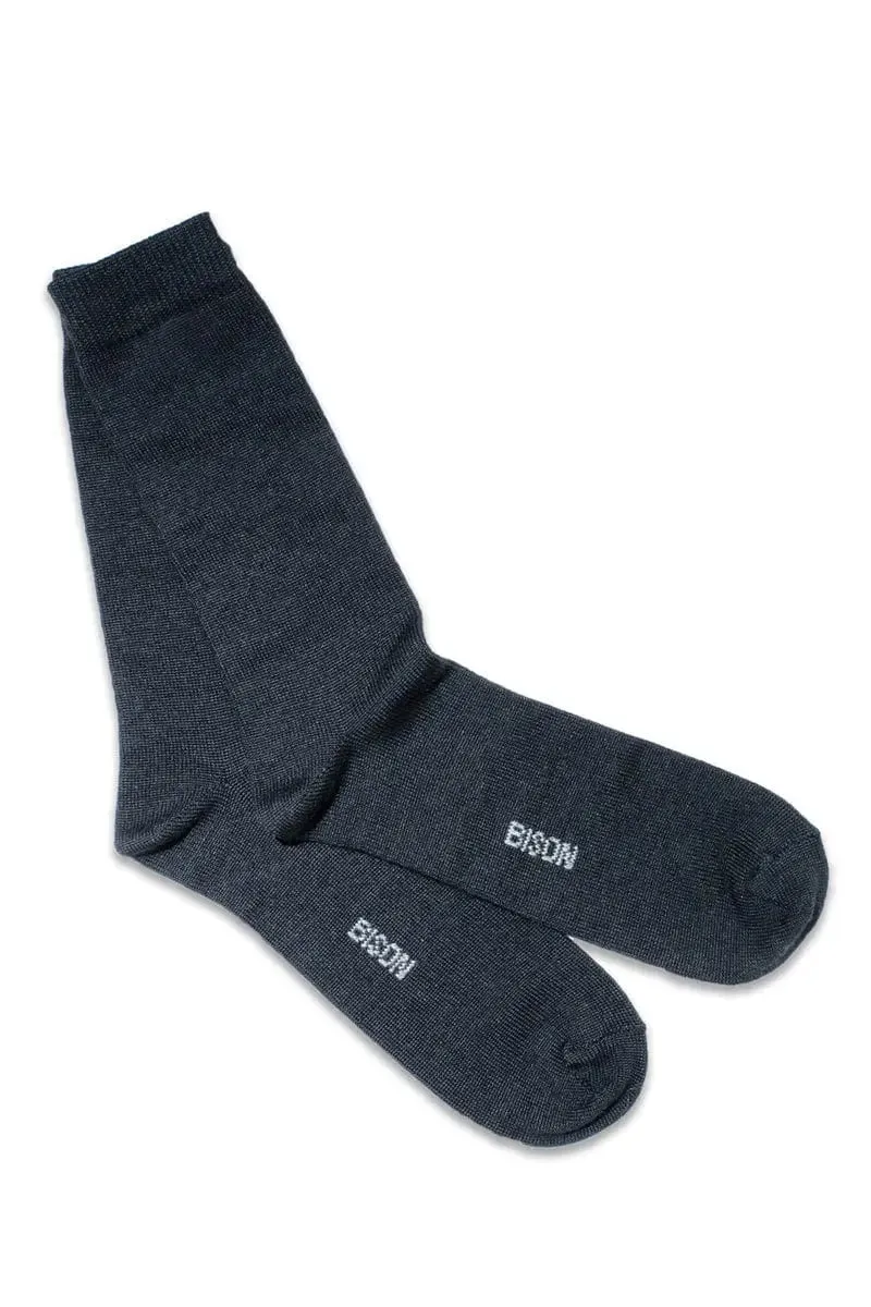 Jersey Man Socks Bison, Merino & Silk