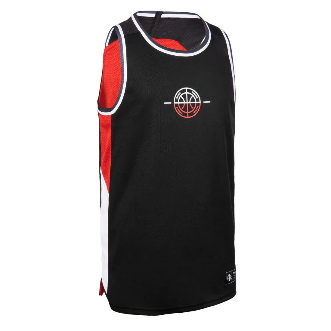 Kids' Reversible Sleeveless Basketball T-Shirt / Jersey T500R