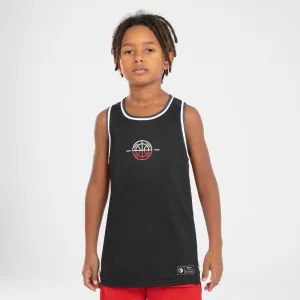 Kids' Reversible Sleeveless Basketball T-Shirt / Jersey T500R