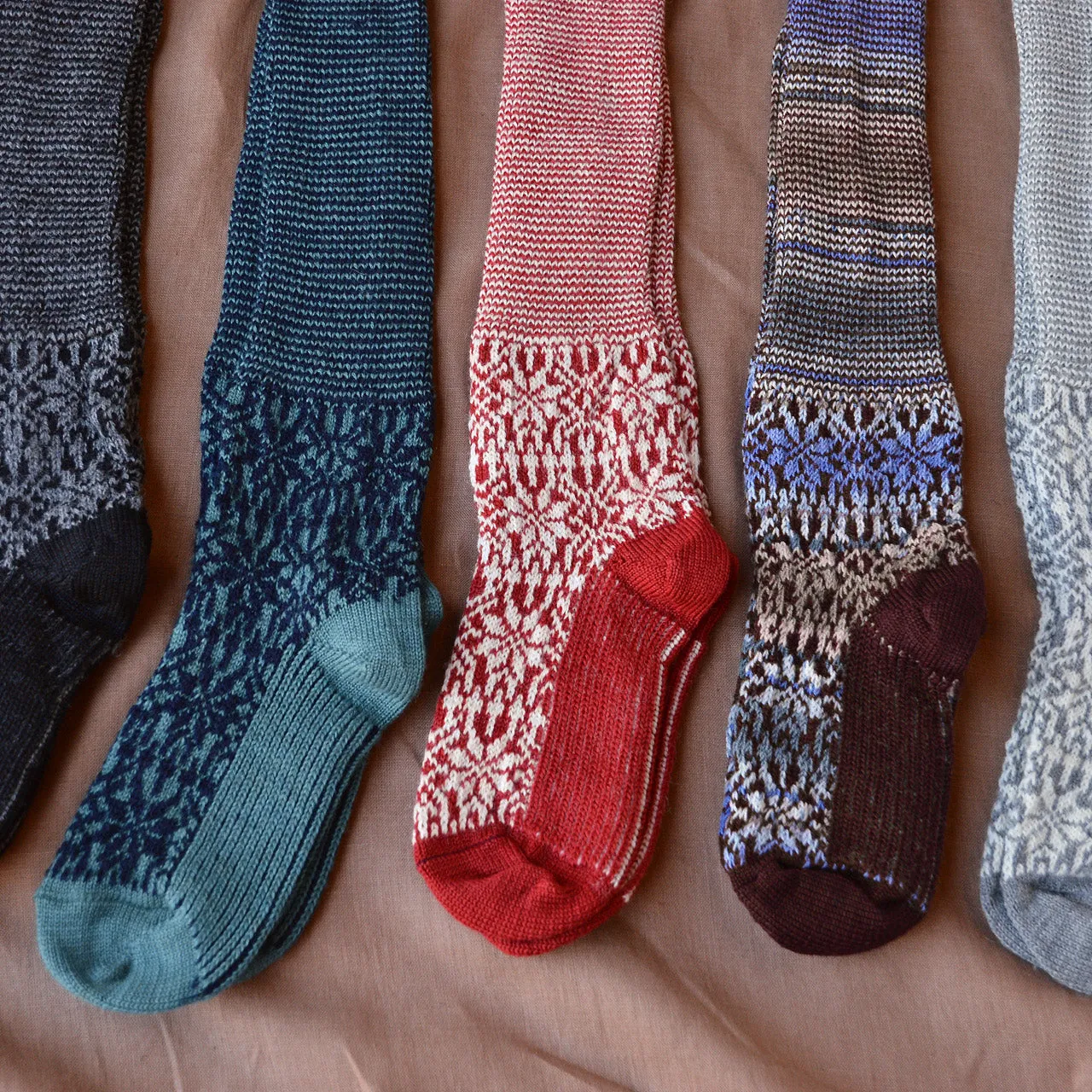 Kneehigh Hygge Fairisle Organic Wool Socks (Adults 36-41) *Returning 2025