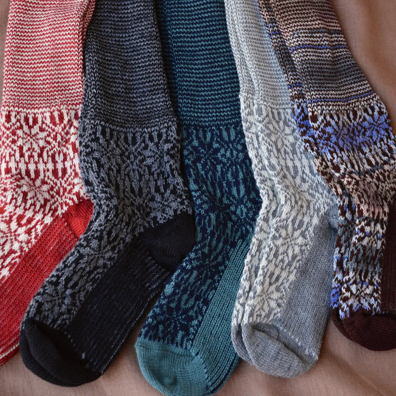 Kneehigh Hygge Fairisle Organic Wool Socks (Adults 36-41) *Returning 2025