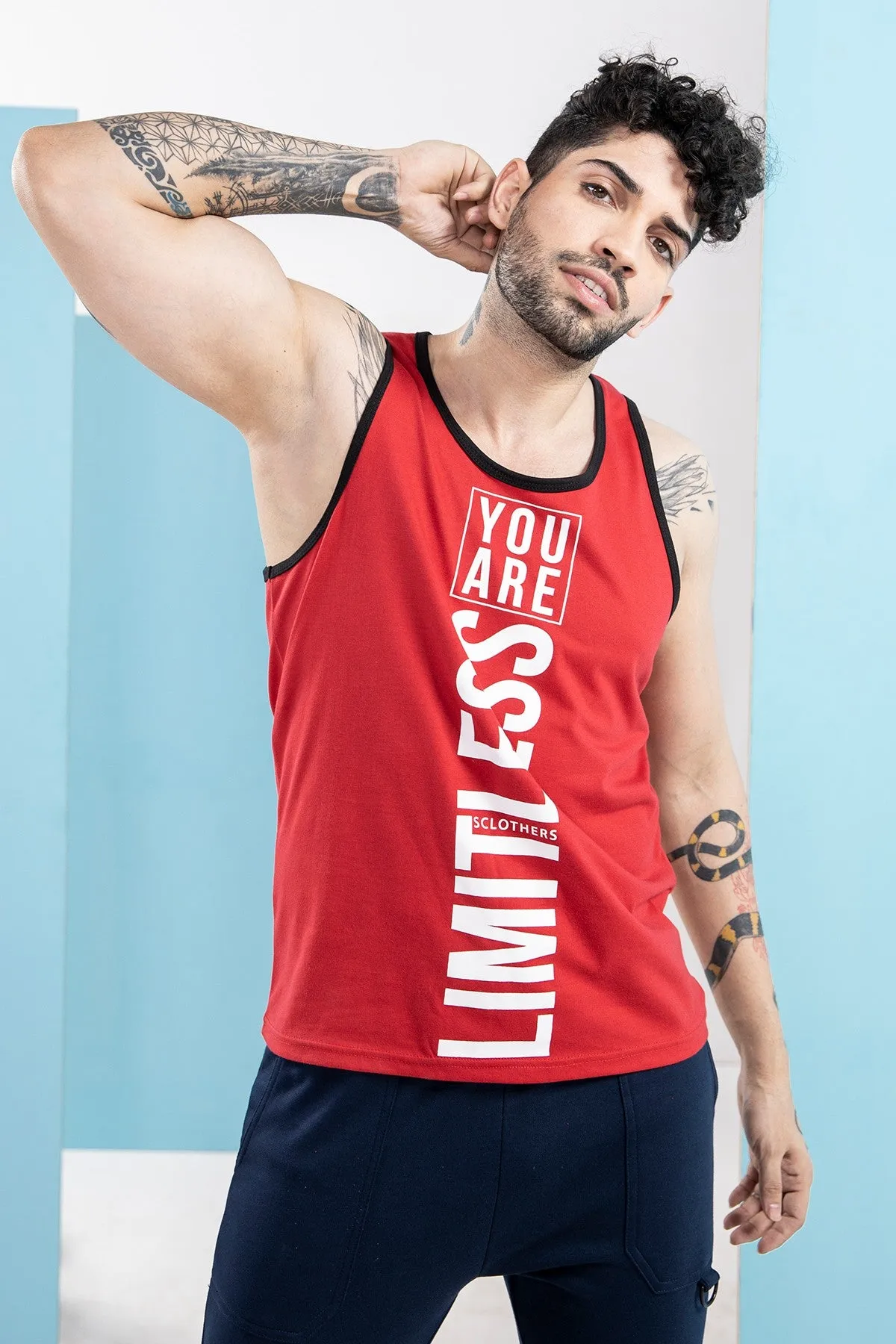 Limitless Red Tank Top - S21 - MTT006R