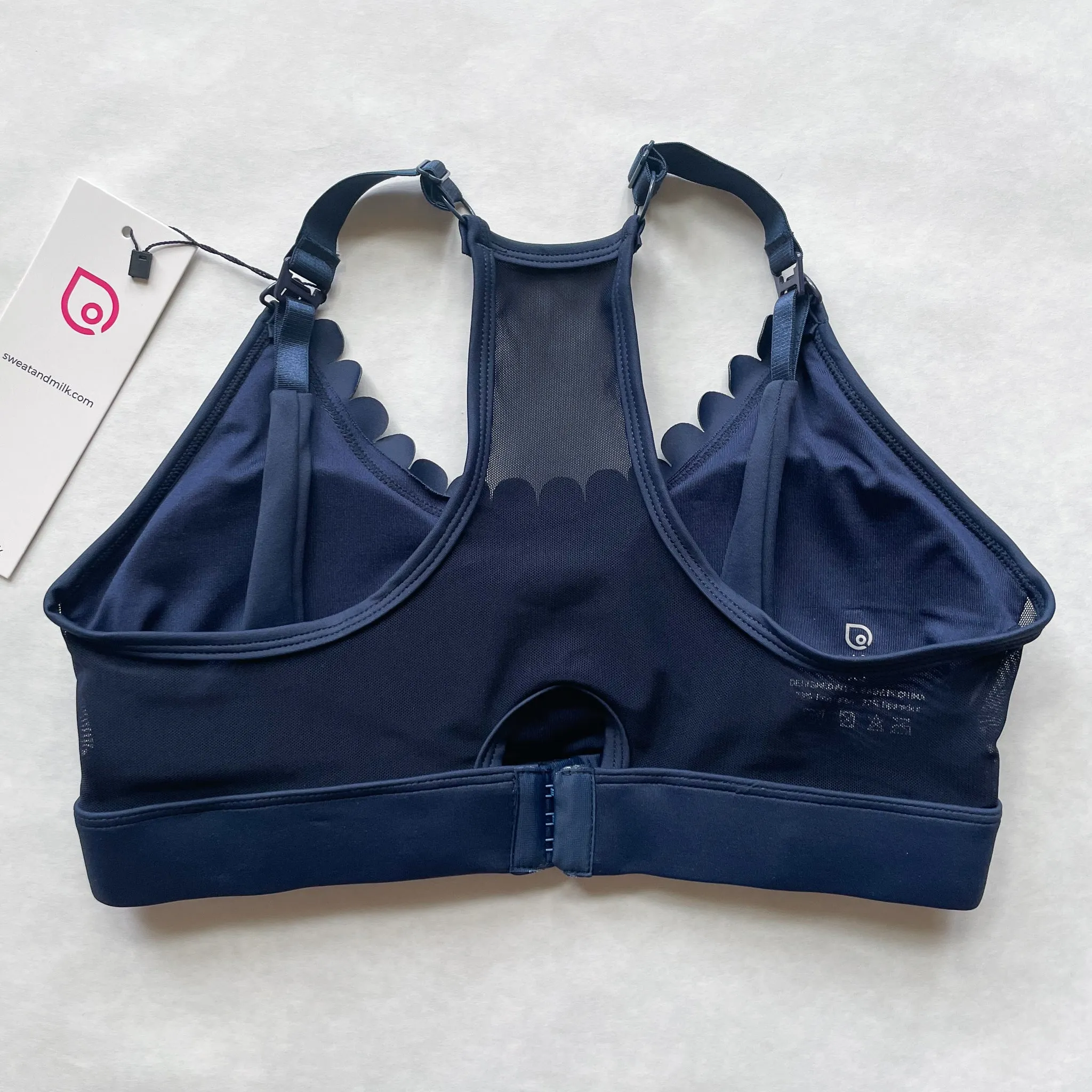 Lucie - HIIT Scalloped High Impact Nursing Sports Bra (Night Sky)