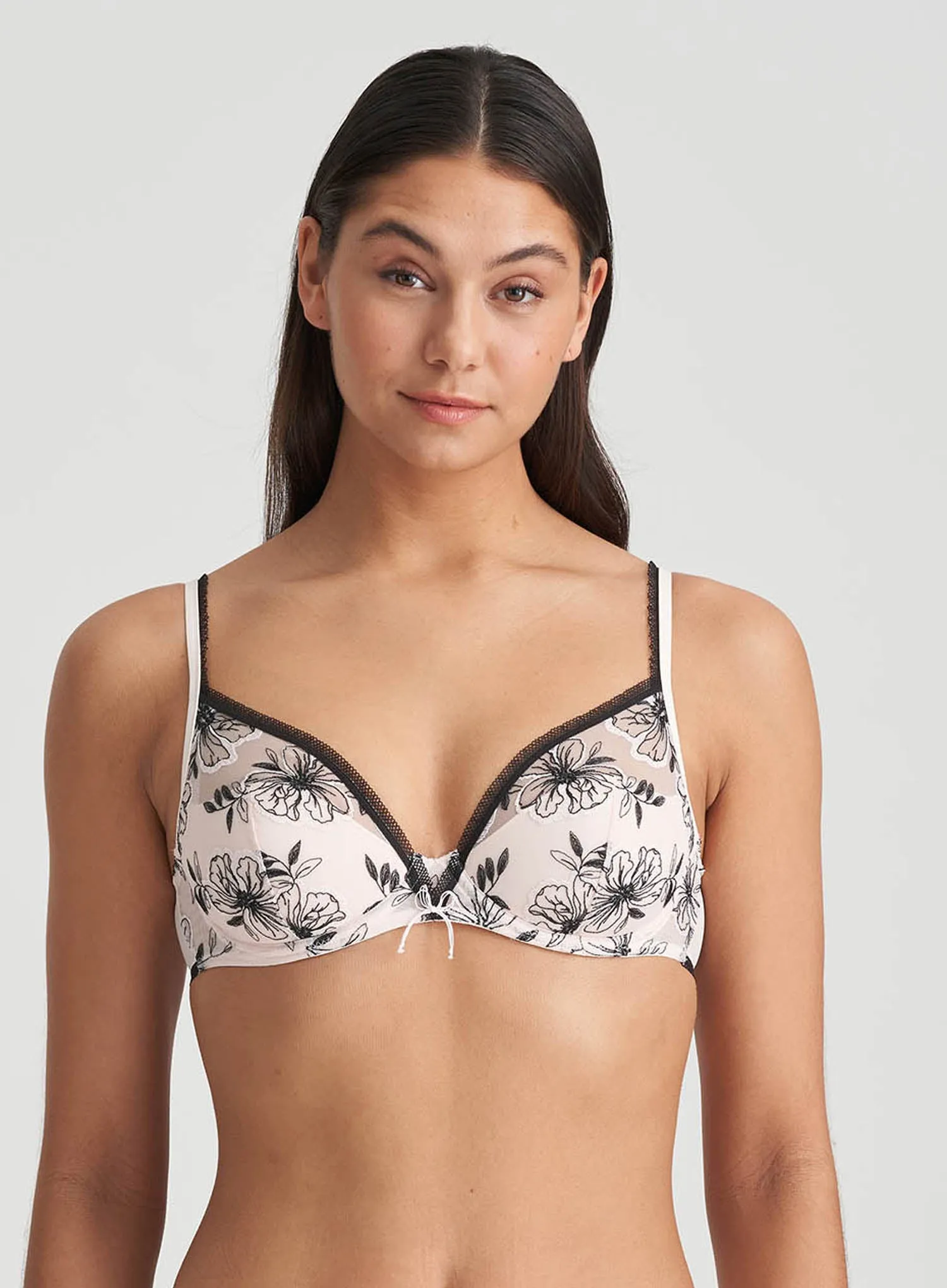 Marie Jo: Noorah Half Padded Balcony Bra Black Blush