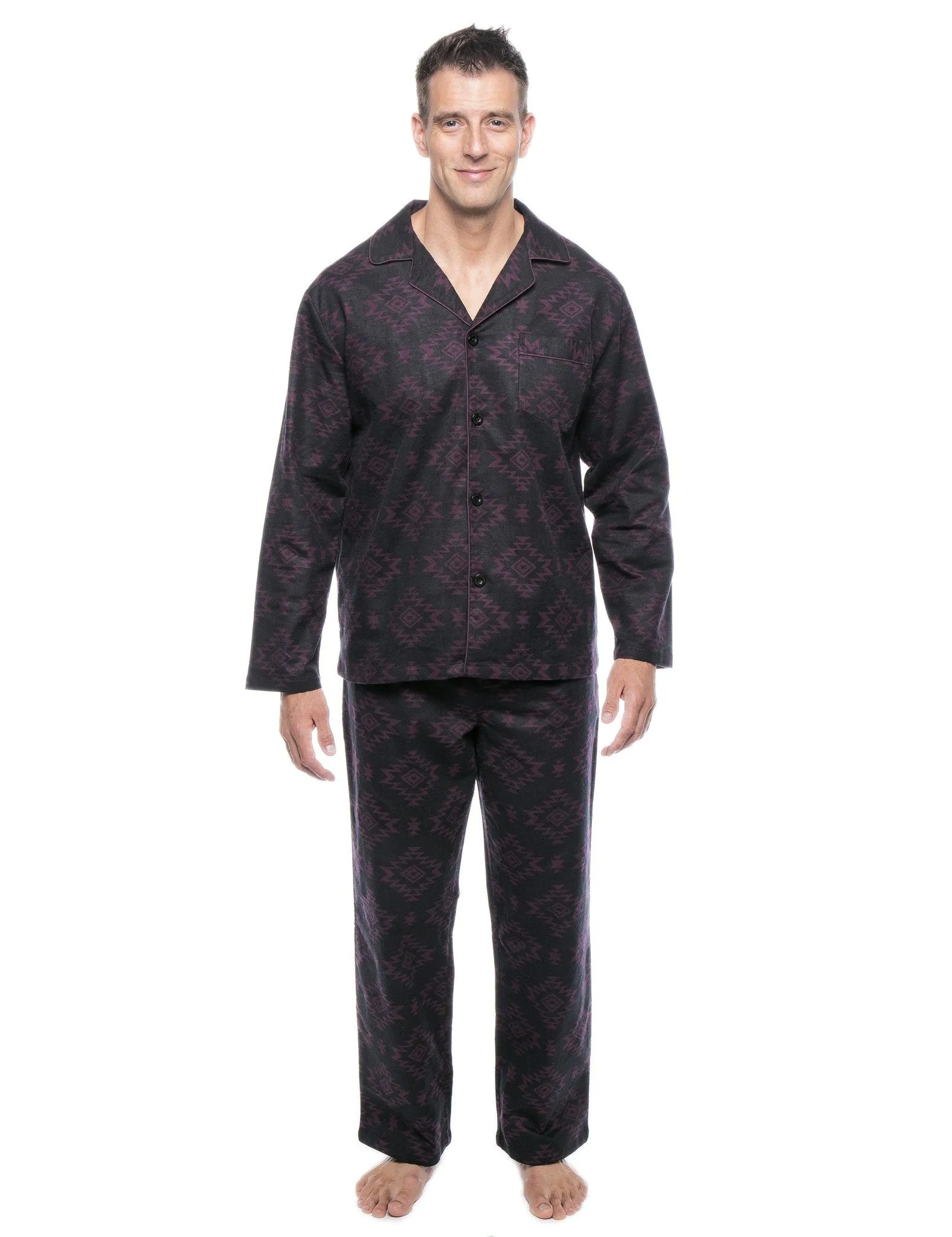 Men's 100% Cotton Flannel Pajama Set