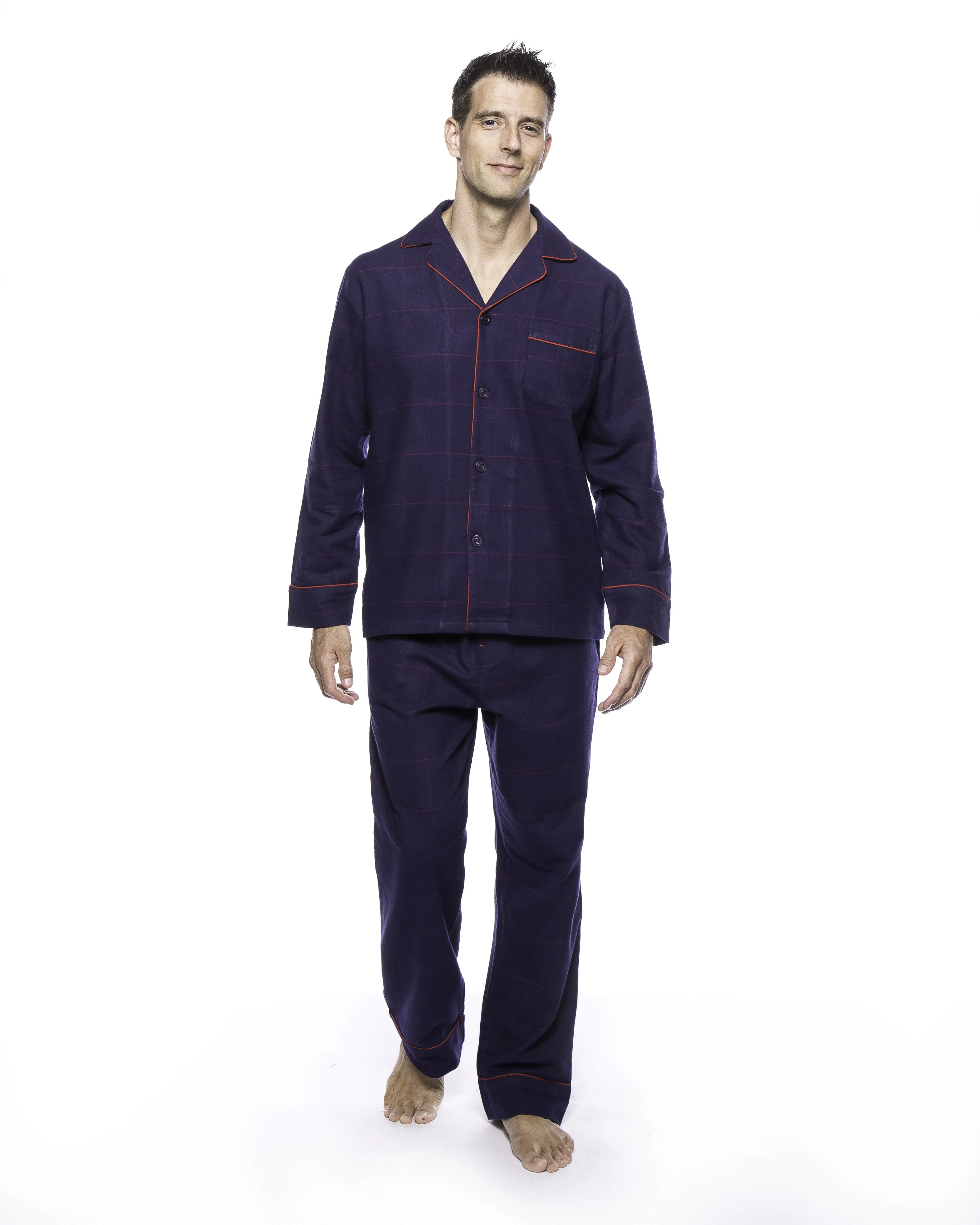 Men's 100% Cotton Flannel Pajama Set