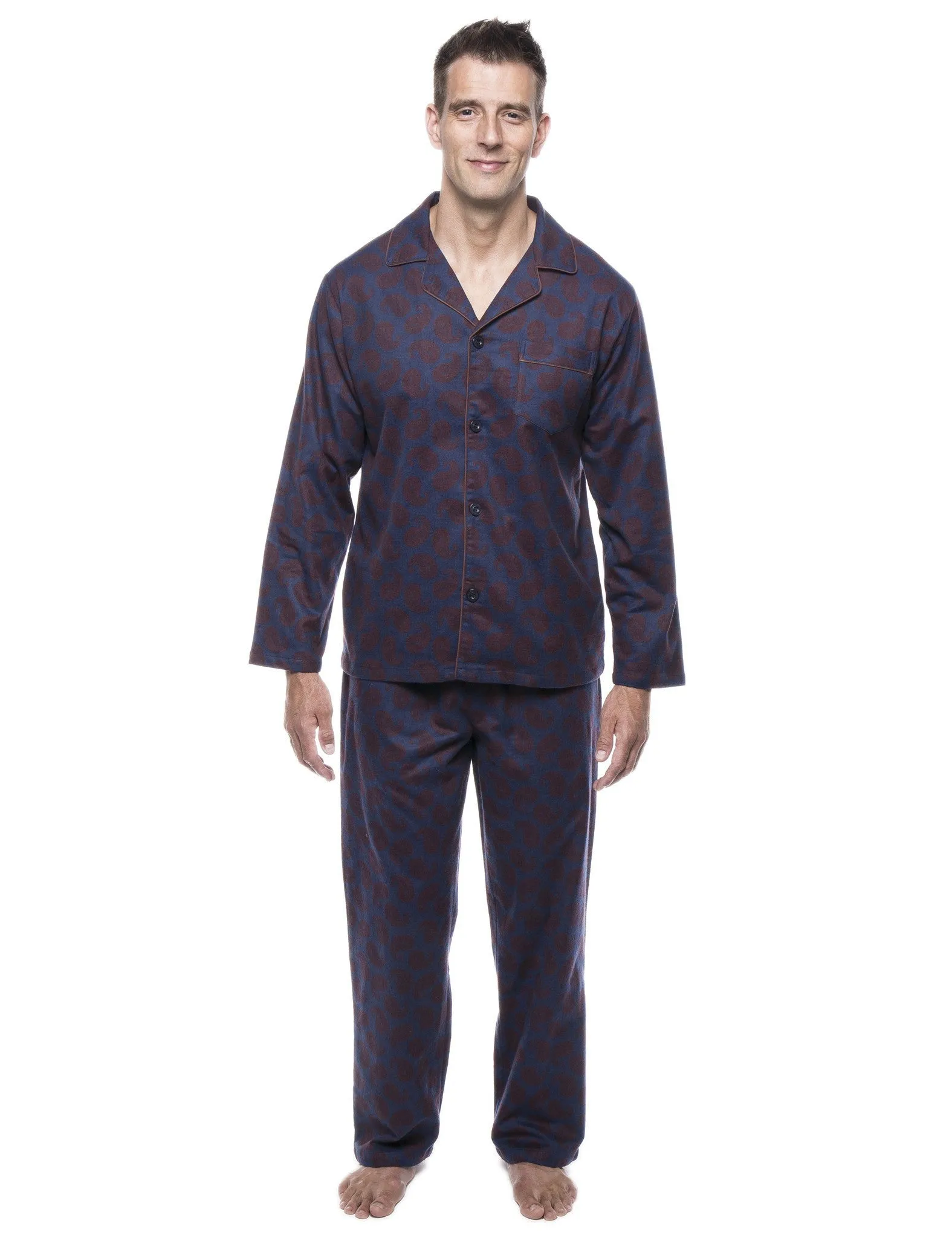 Men's 100% Cotton Flannel Pajama Set