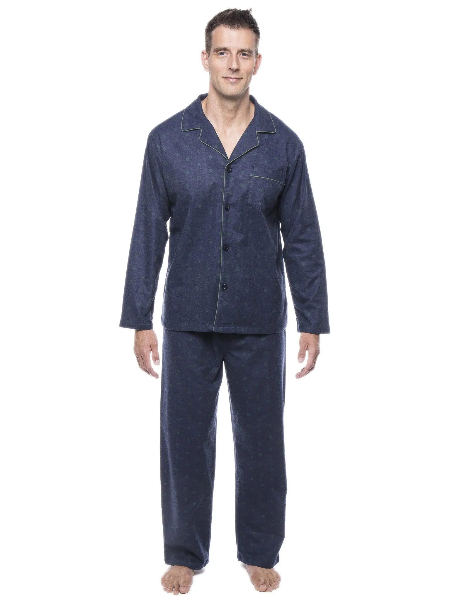 Men's 100% Cotton Flannel Pajama Set