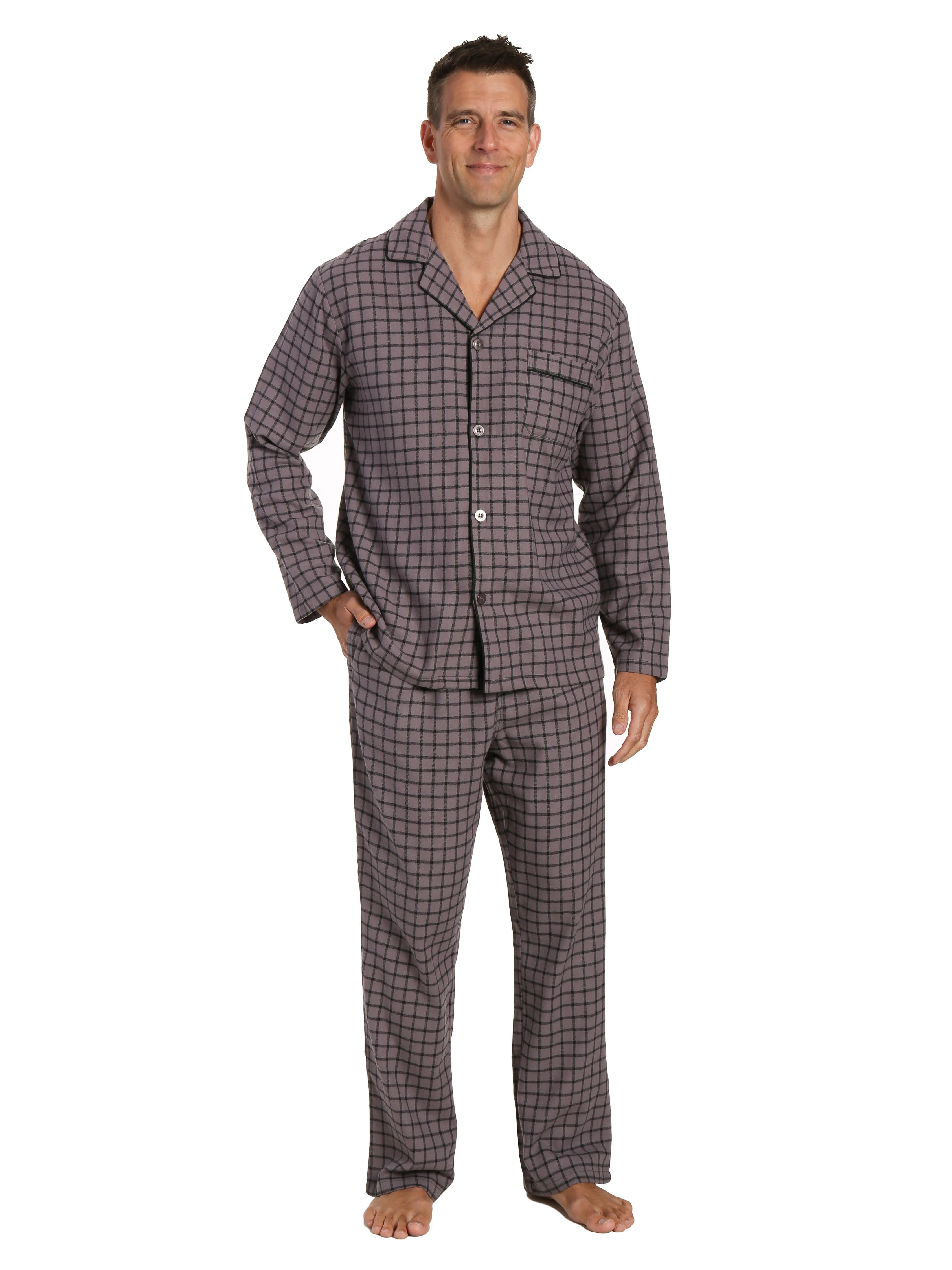 Men's 100% Cotton Flannel Pajama Set