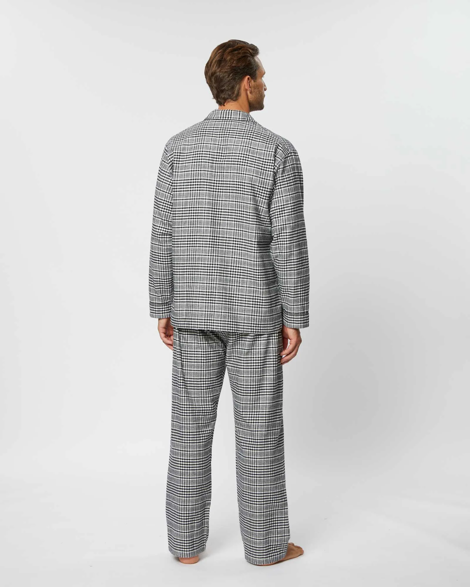 Men's Brushed Cotton Pajamas - Falstone Check