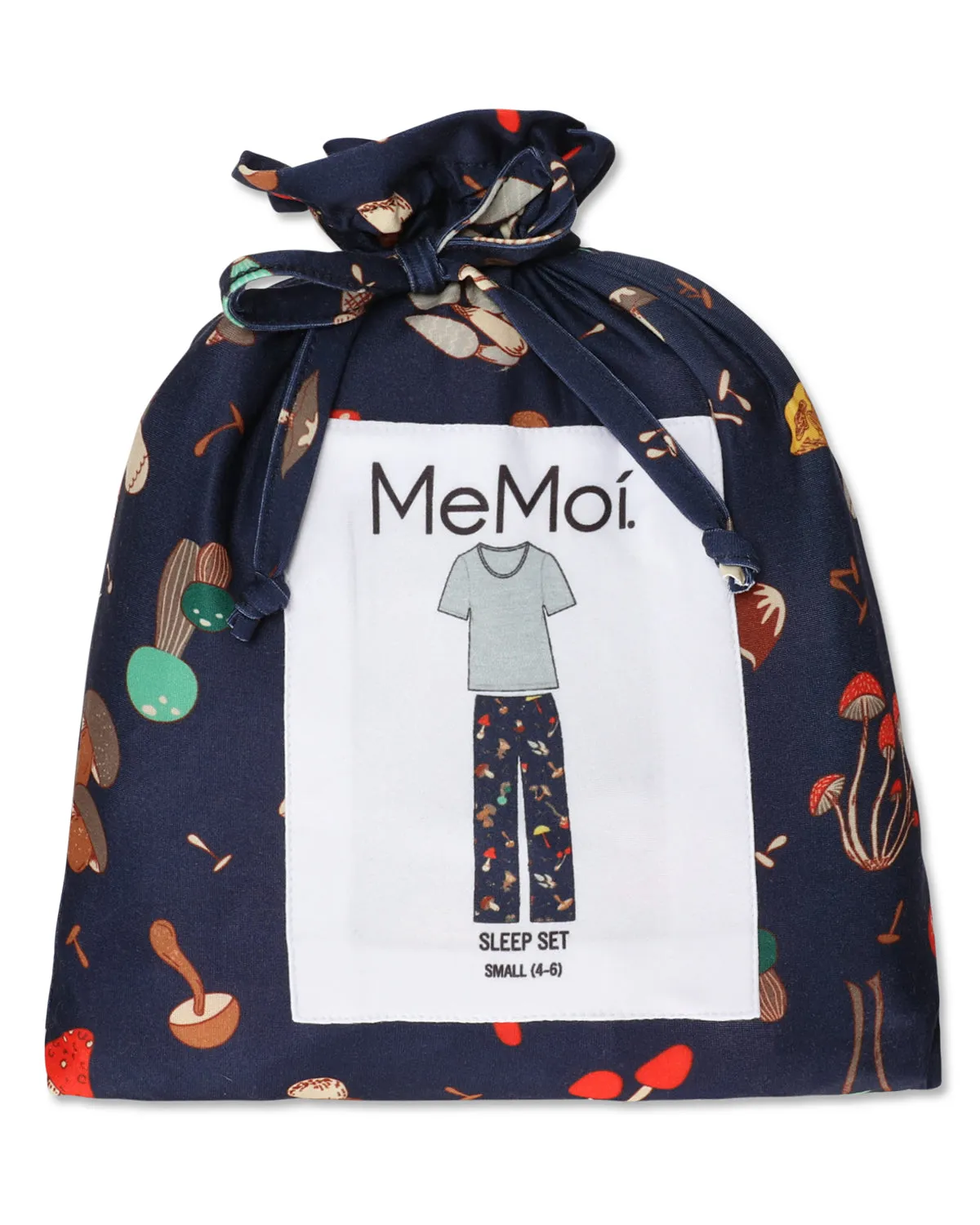 Men's Mushrooms Two Piece PJ Set in a Bag