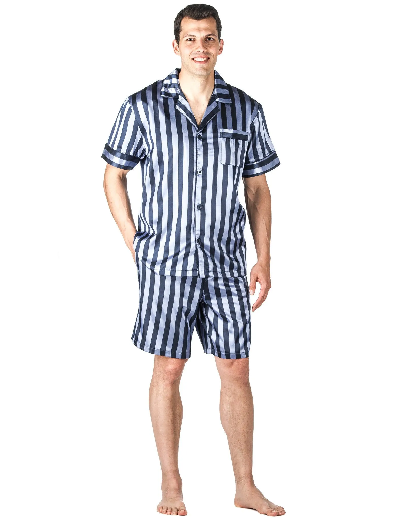 Men's Premium Satin Short Pajama Set