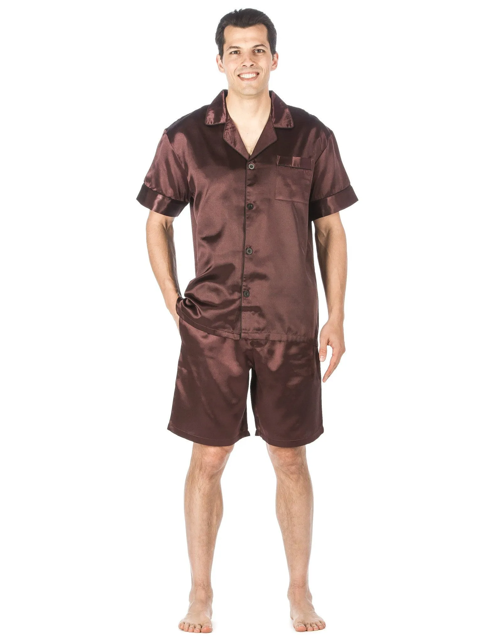 Men's Premium Satin Short Pajama Set