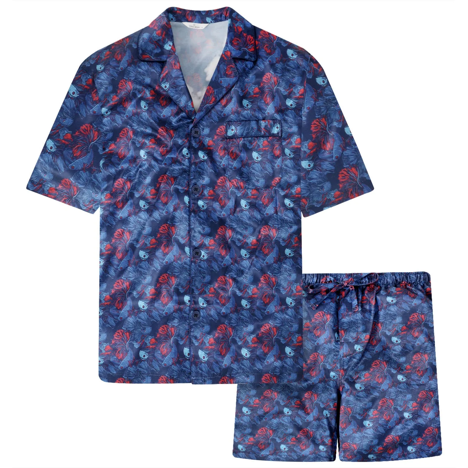 Men's Premium Satin Short Pajama Set