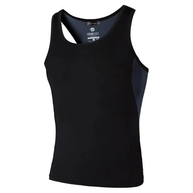 Mens Quick Dry Slim Fit Sleeveless Sport Tank Top