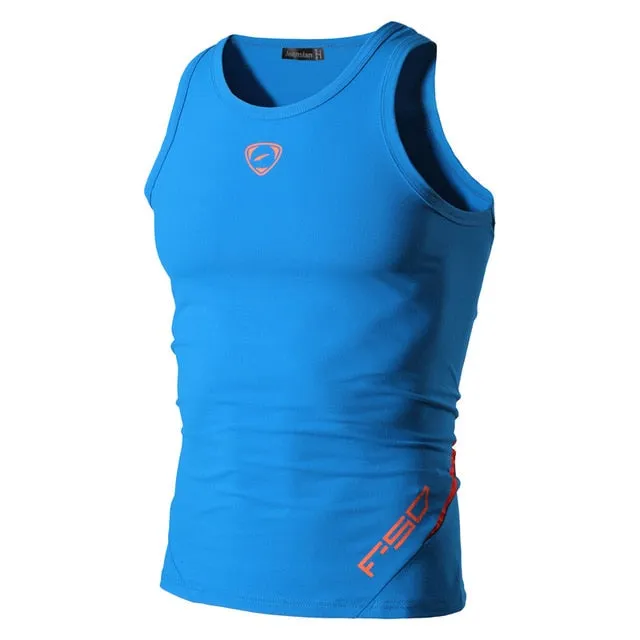 Mens Quick Dry Slim Fit Sleeveless Sport Tank Top