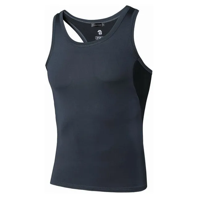 Mens Quick Dry Slim Fit Sleeveless Sport Tank Top