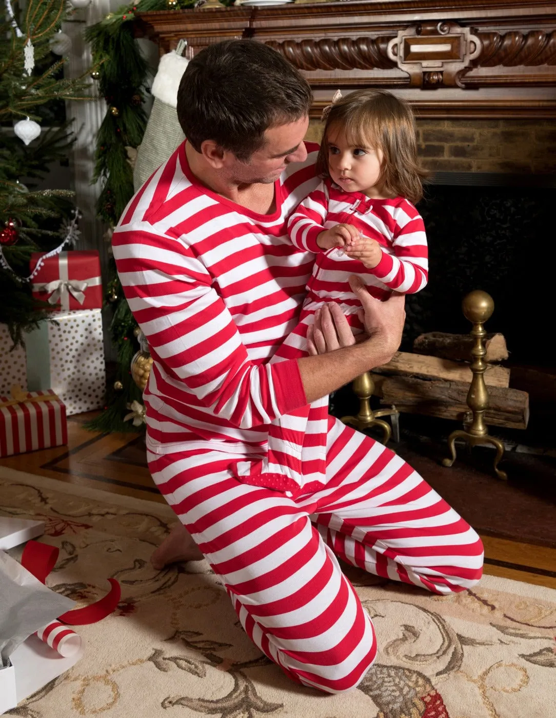 Men's Red & White Stripes Pajamas