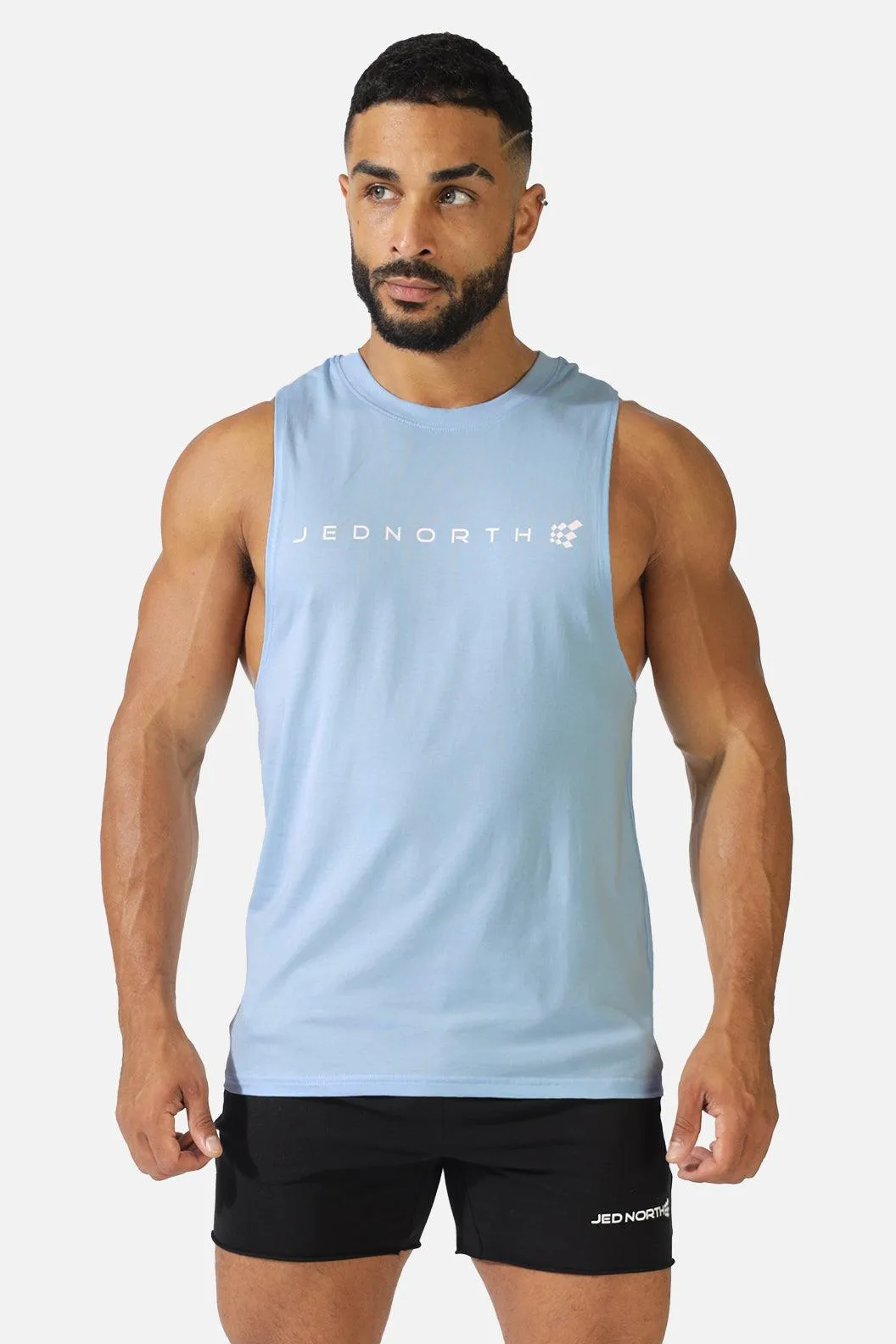 Men's Sleeveless Training Tee - Blue