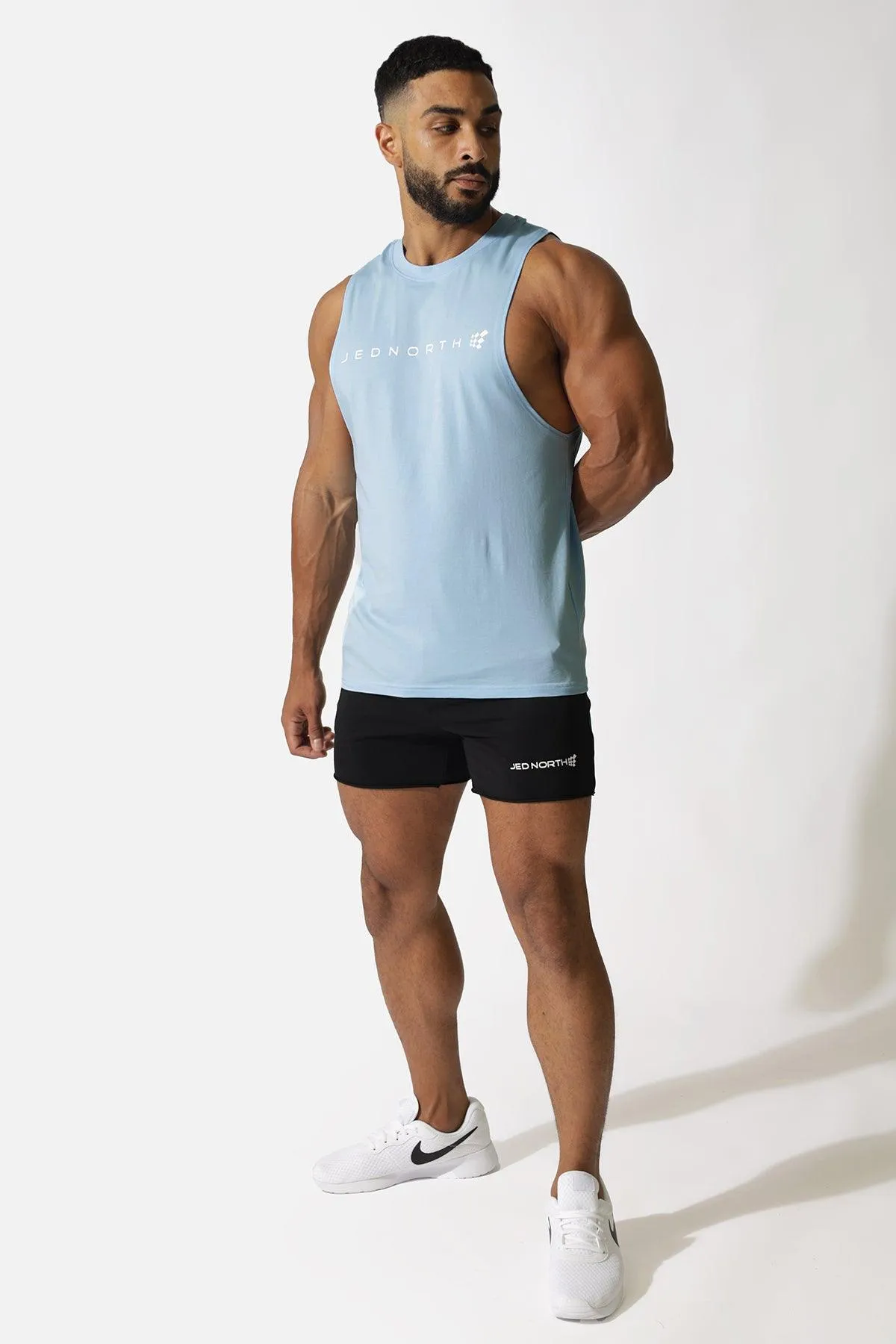 Men's Sleeveless Training Tee - Blue