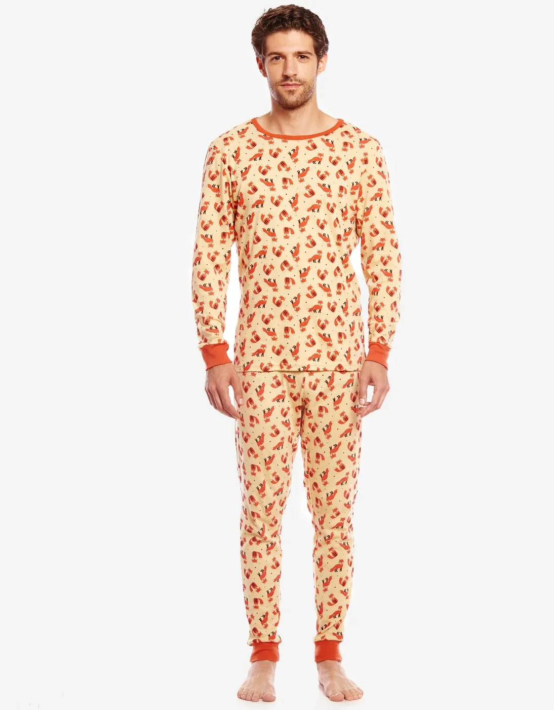 Men's Wild Animals Cotton Pajamas