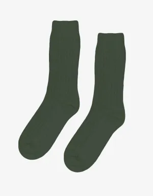 Merino Wool Blend Sock - Emerald Green