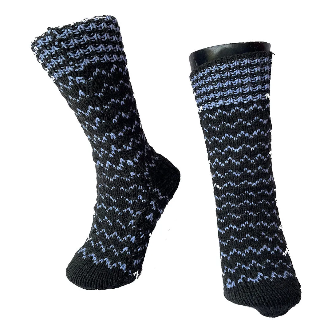 Organic Wool | Socks For Men & Women |  Black & Wild Blue