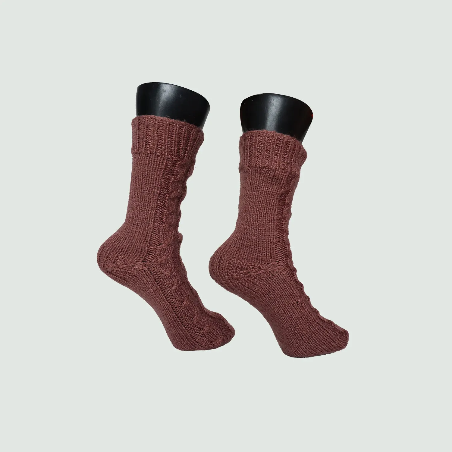 Organic Wool |  Socks  for Men & Women |  Hazelnut Color