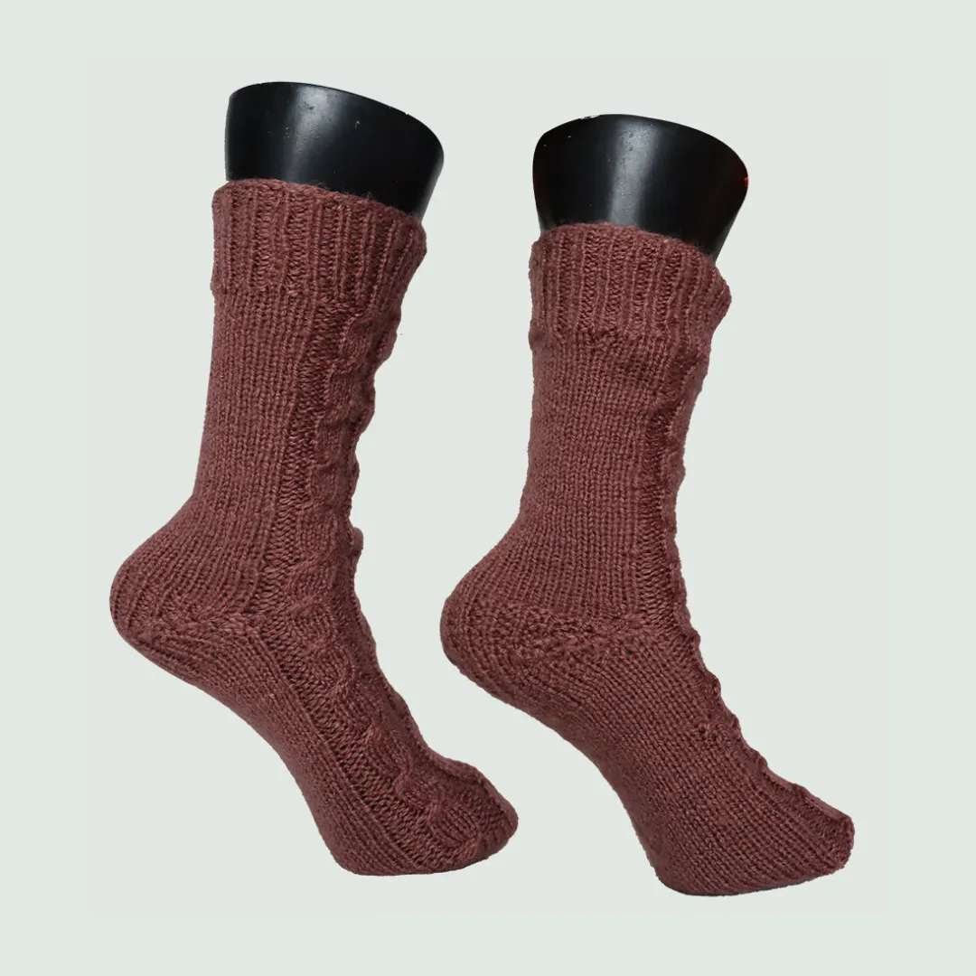 Organic Wool |  Socks  for Men & Women |  Hazelnut Color