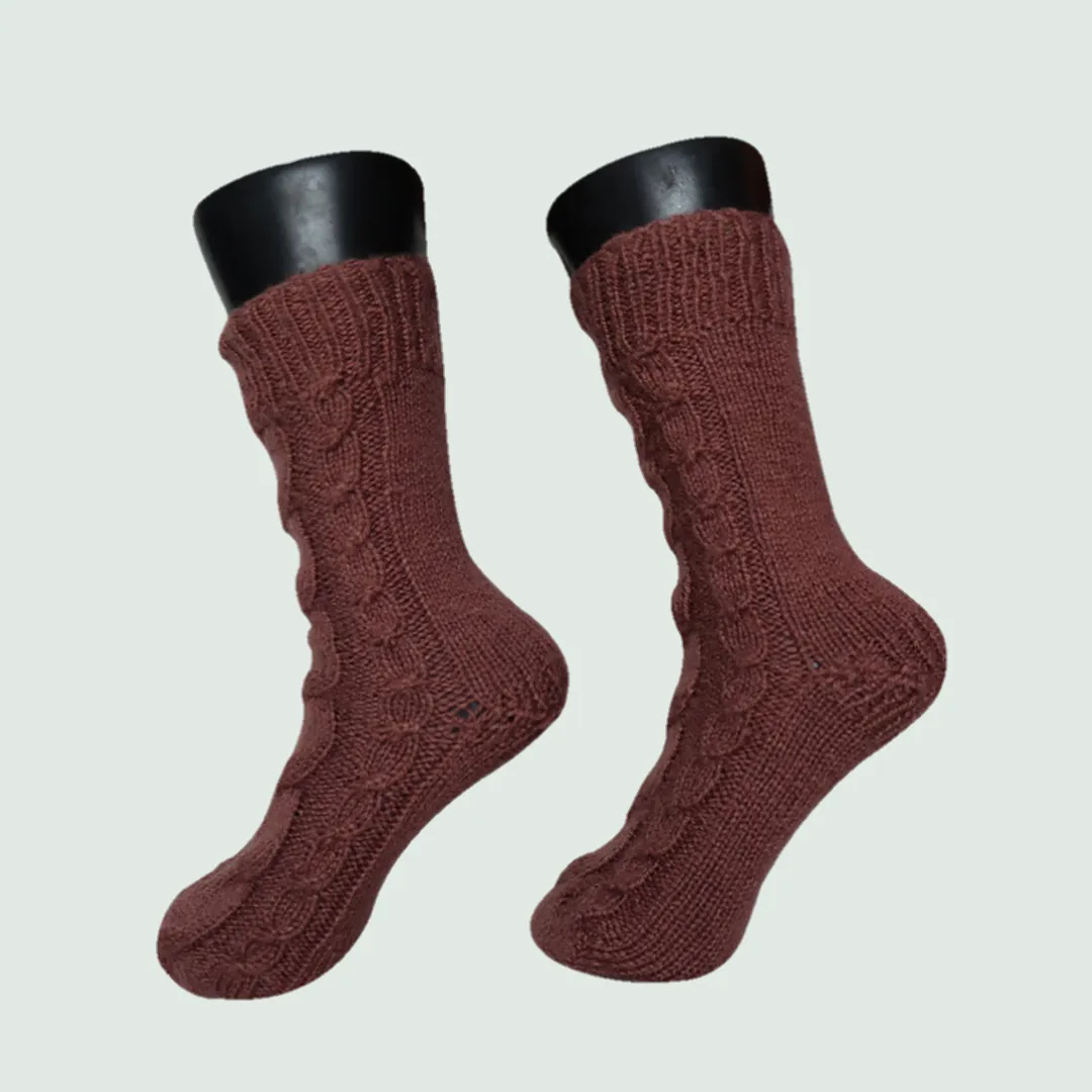 Organic Wool |  Socks  for Men & Women |  Hazelnut Color