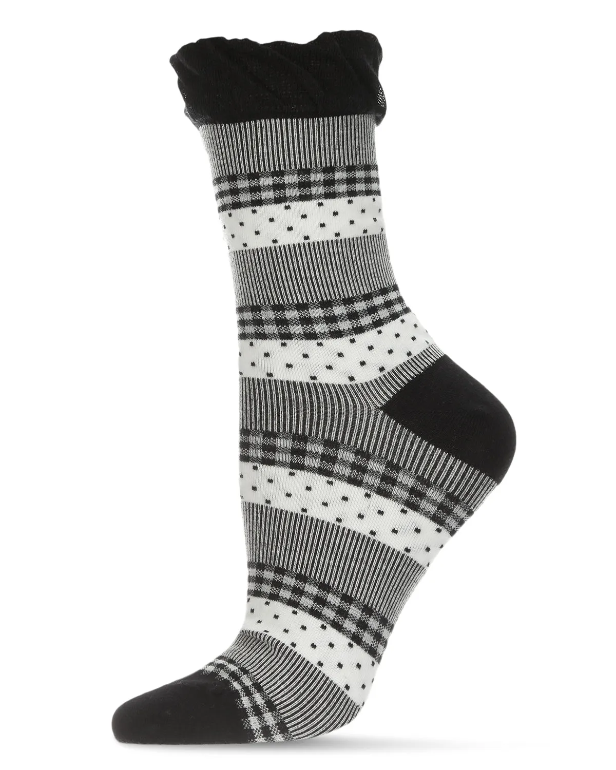 Pattern Mix Women's Cotton Blend Ankle Socks