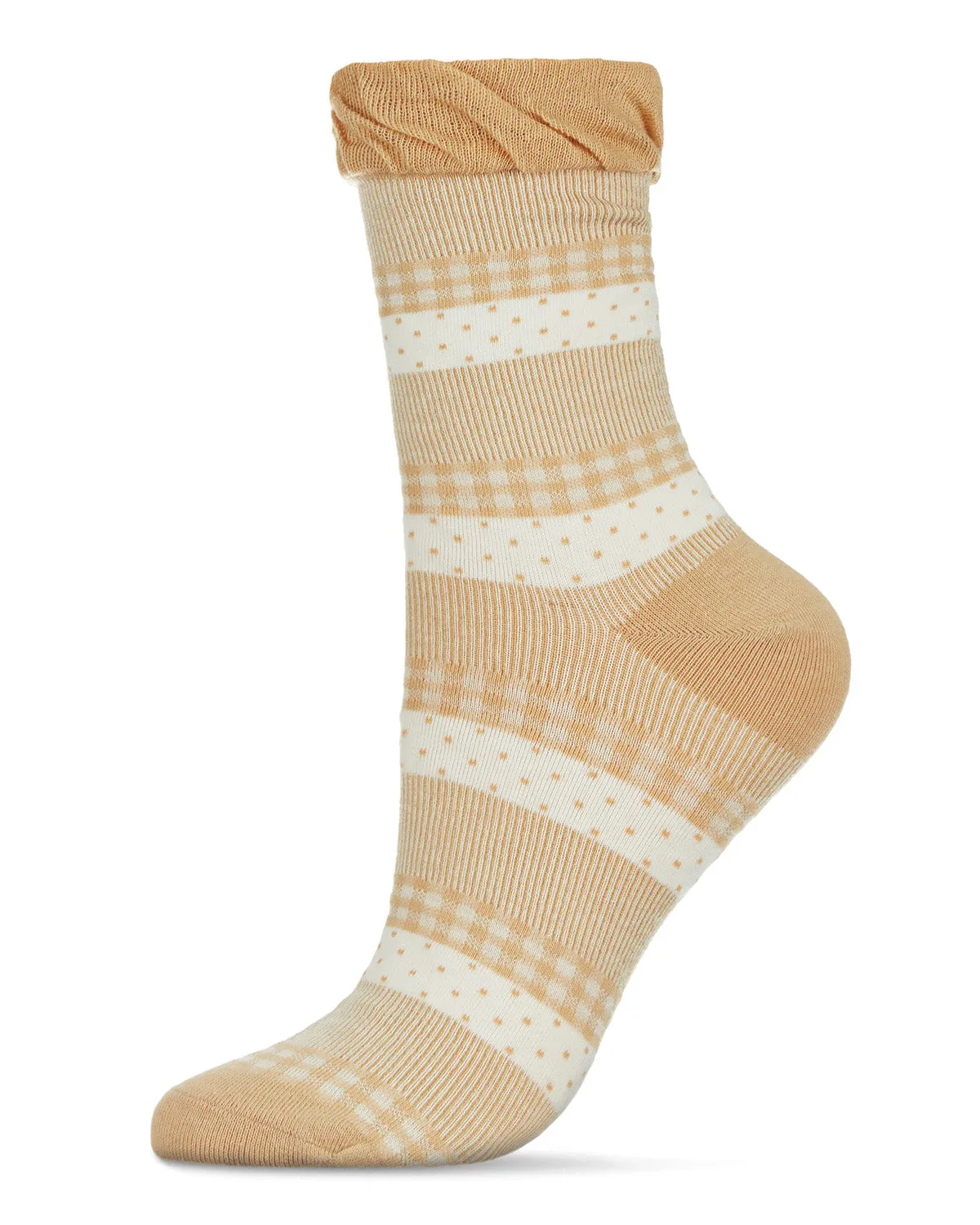 Pattern Mix Women's Cotton Blend Ankle Socks